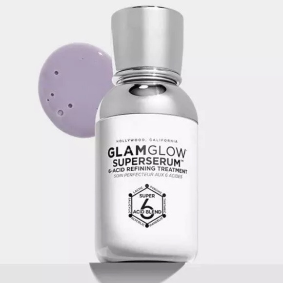 NIB NWT GLAMGLOW SUPERSERUM 6-Acid Refining Treatment EXFOLIATE 1 oz / 30 ml - Picture 2 of 10